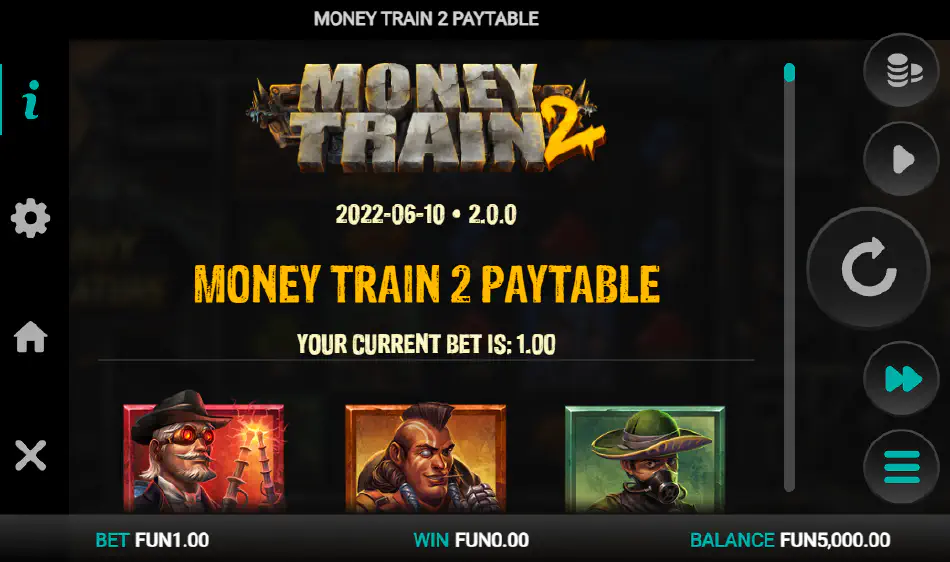Money Train 2 haqiqiy pul uchun o’yinga kiring